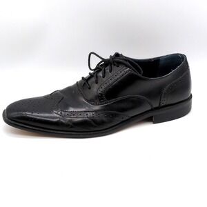 Steve Madden‎ Oxfords Mens P-Loftt Black 12 Leather Dress Shoes Wingtips
